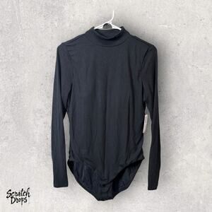 Soma Bundle Womens Black - OffWhite Bodysuit Size Medium Long Sleeve NWT
